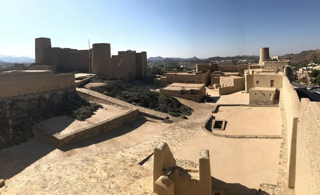 Restored walls of Bahla Fort, a UNESCO World Heritage Site