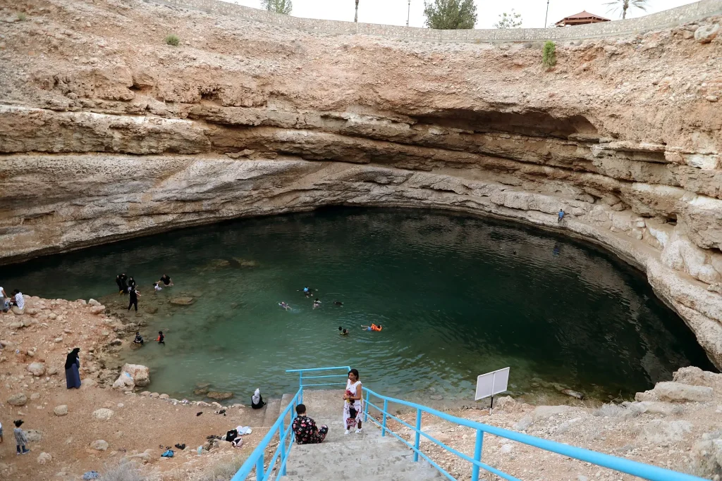 Turquoise water of Bimmah Sinkhole