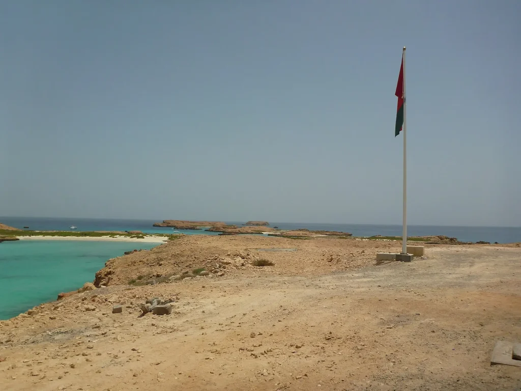 White sand beach on the Daymaniyat Islands