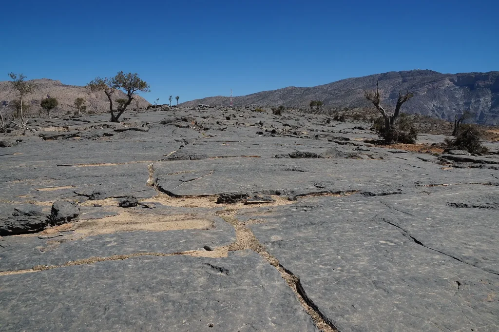 The high plateau of Jebel Shams