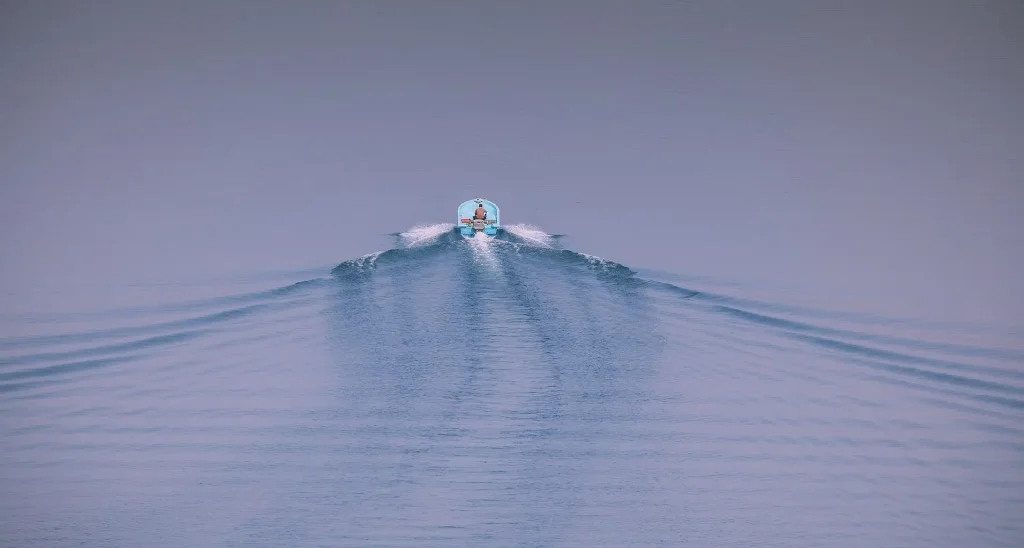 Speedboat in the waters of Musandam