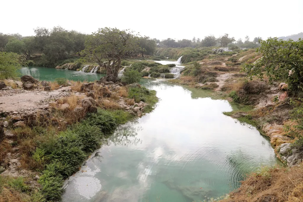 Small waterfalls at Wadi Darbat near Salalah