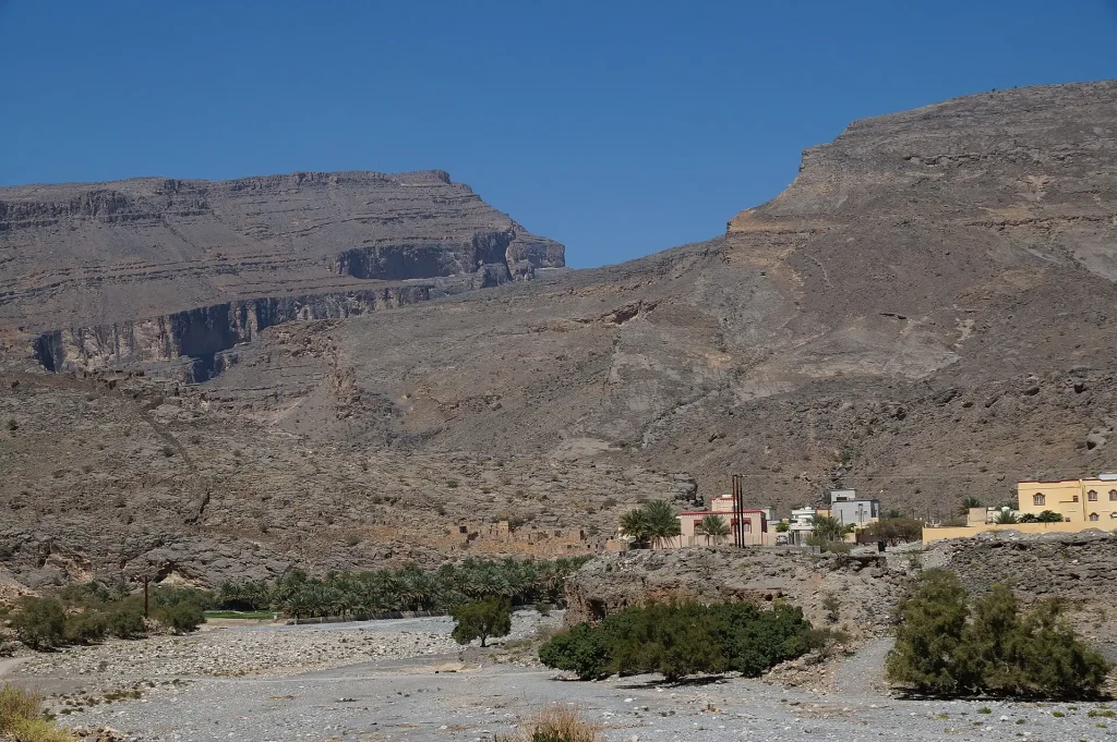 Ghul village at the foot of Wadi Nakhar
